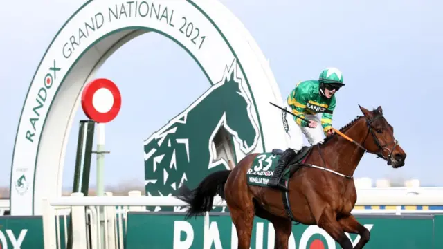 Jockey Rachael Blackmore wins the Grand National