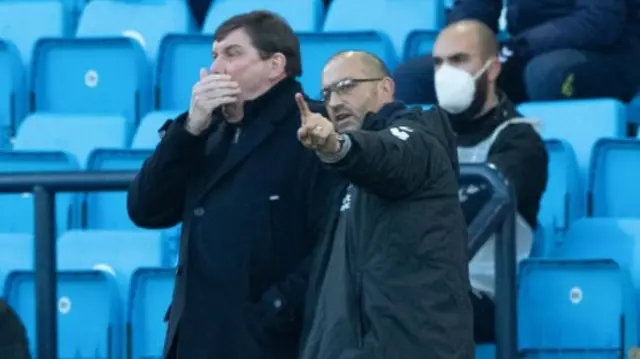 Tommy Wright (left) at Rugby Park