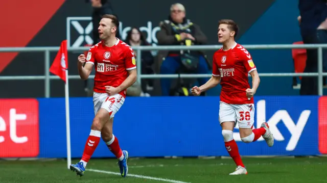 Andi Weimann celebrates