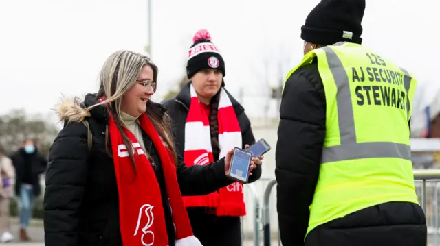 Covid passes at Bristol City