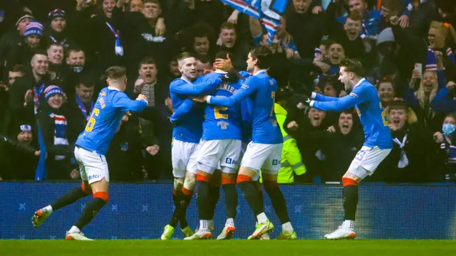 Rangers celebrate