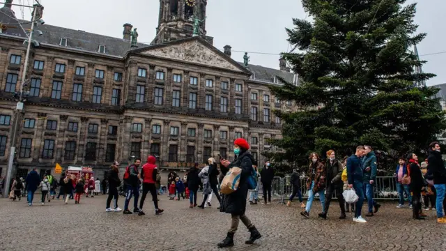 Shoppers in the Netherlands