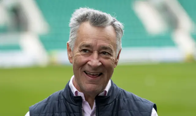 Hibs' America-based owner Ron Gordon is at Hampden for the final