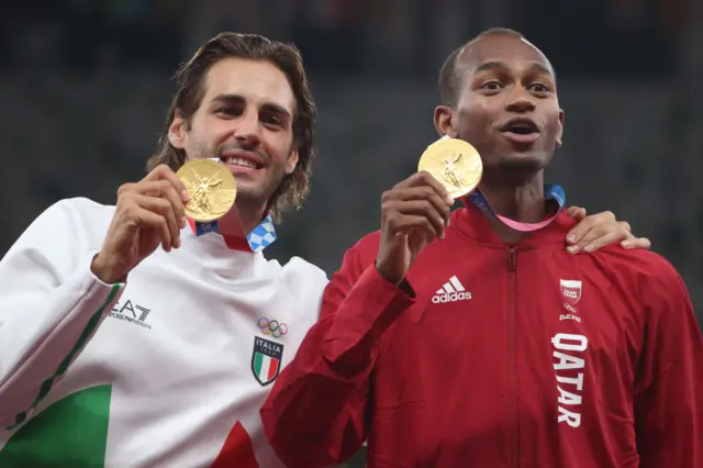 Mutaz Barshim and Gianmarco Tamberi