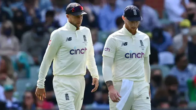 Joe Root (left) and Ben Stokes (right)