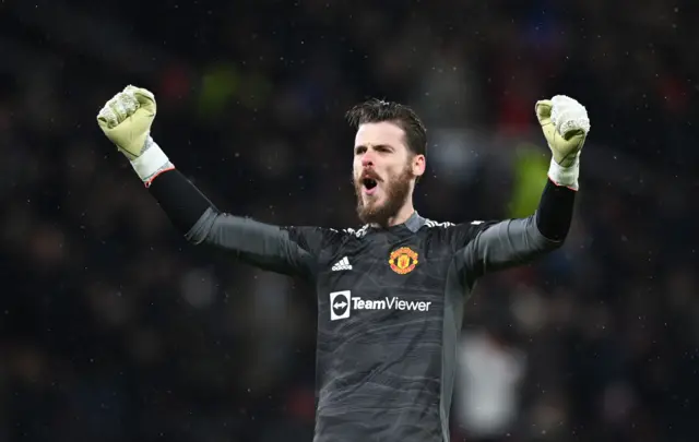 De Gea celebrates