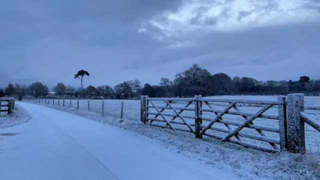 Snow in Market Weighton