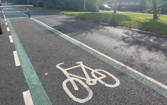 Cycle lane in Hull