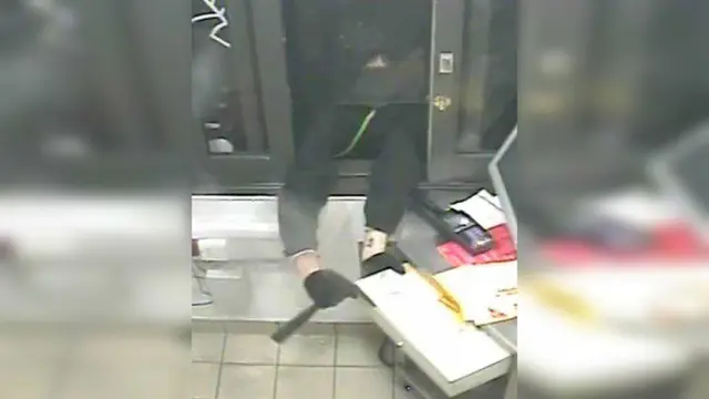 CCTV of robber