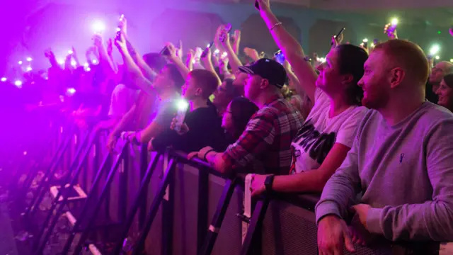 Music fans at O2 Academy Glasgow on 19 November