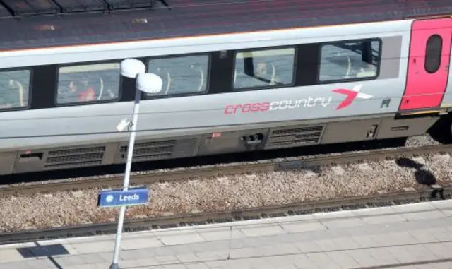 CrossCountry train at Leeds