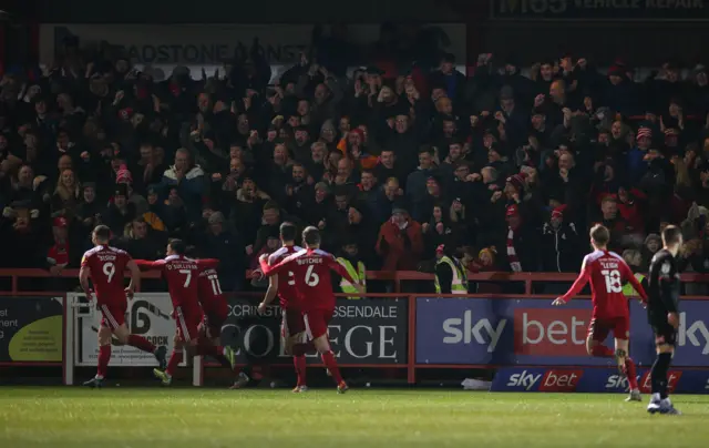 Accrington celebrate