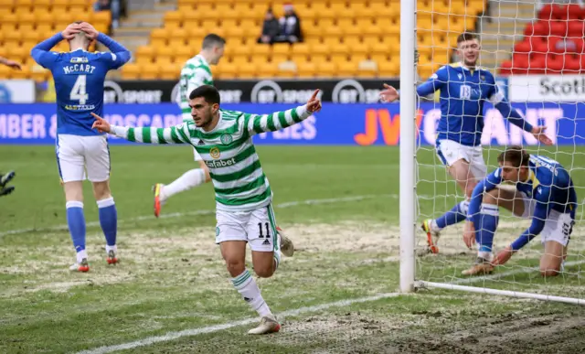 Liel Abada celebrates his opening goal in Perth