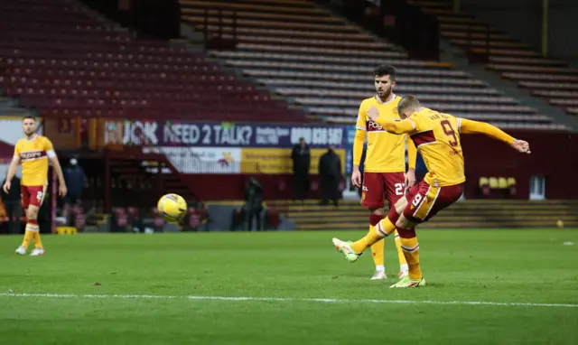 Kevin van Veen's stunning free-kick separates the sides at the interval