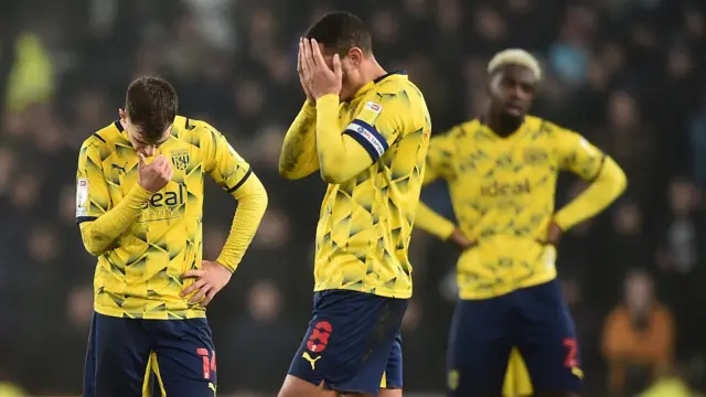 West Brom dejected