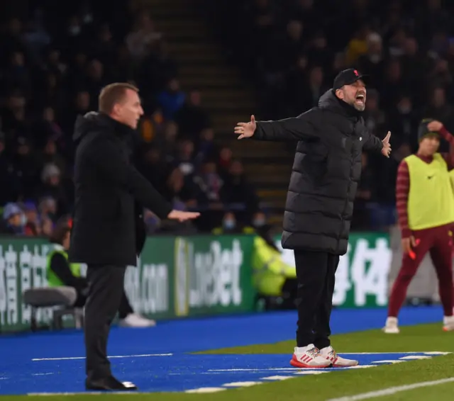 Brendan Rodgers, Jurgen Klopp, Leicester, Liverpool