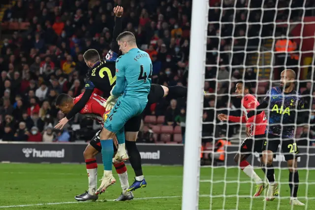 Tottenham disallowed goal.