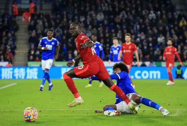 Sadio Mane, Hamza Choudhury, Leicester, Liverpool