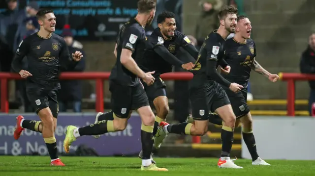 Crewe celebrate goal