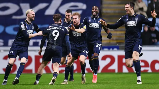 Millwall celebrate goal