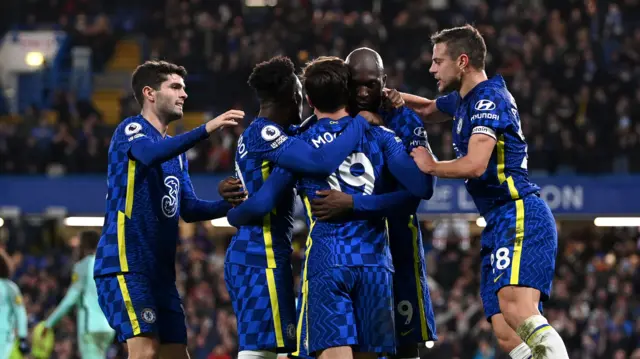 Lukaku celebrates his goal