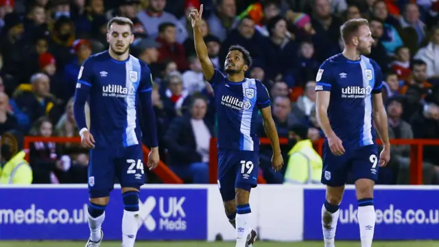 Huddersfield celebrate goal