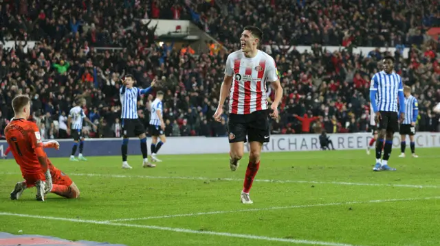 Ross Stewart celebrates