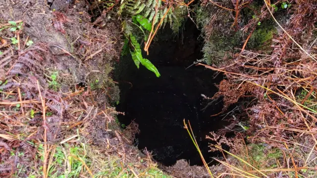 Disused mine shaft Lucy fell into