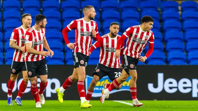 Sheffield United celebrate