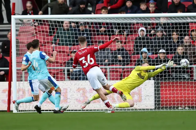 Alex Scott scores for Bristol City