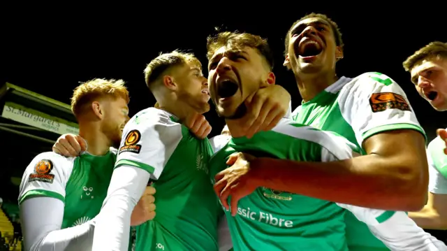 Yeovil celebrate