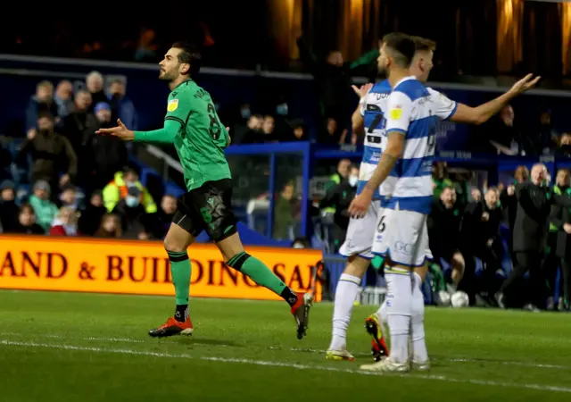 Mario Vrancic celebrates