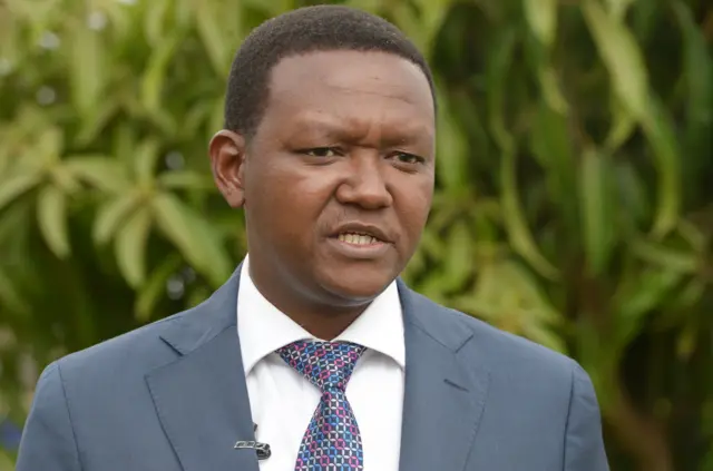 Governor of Machakos, Alfred Mutua in 2017