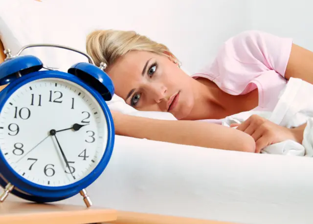 Woman unable to sleep