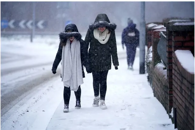 Beast from the East snow event in 2018, Newport