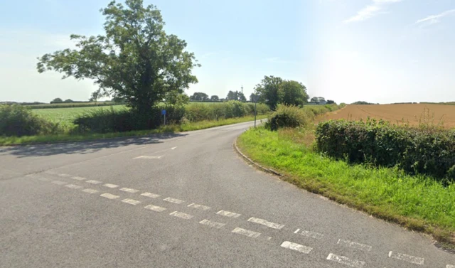 York Road at the junction of School Lane, Askham Richard