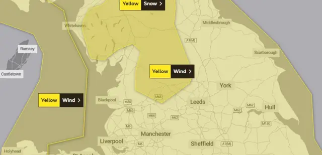 Weather warning graphic