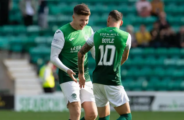 Kevin Nisbet and Martin Boyle scored in Hibs' 2-0 victory