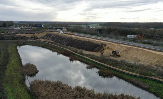 Junction improvement works on the A1M