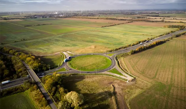 Aerial view of the proposed advance manufacturing park in North Lincolnshire