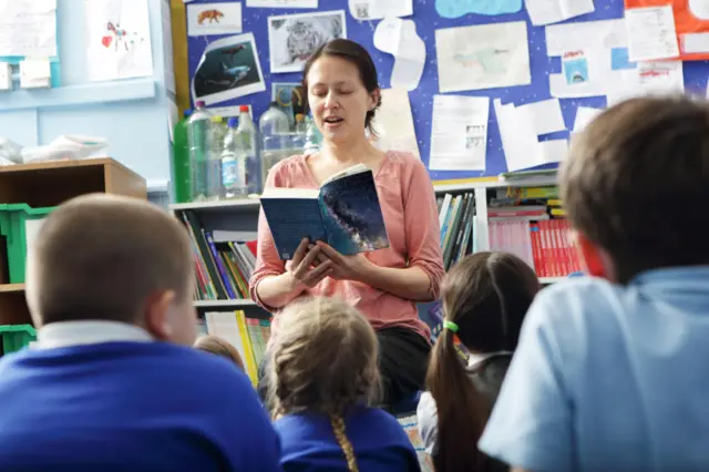 teacher and pupils