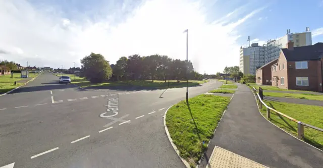 The junction of Coronation Parade and Cartmell Drive.