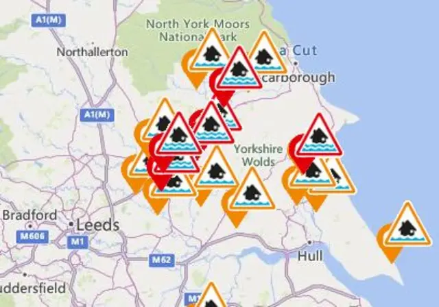 Flood warnings graphic