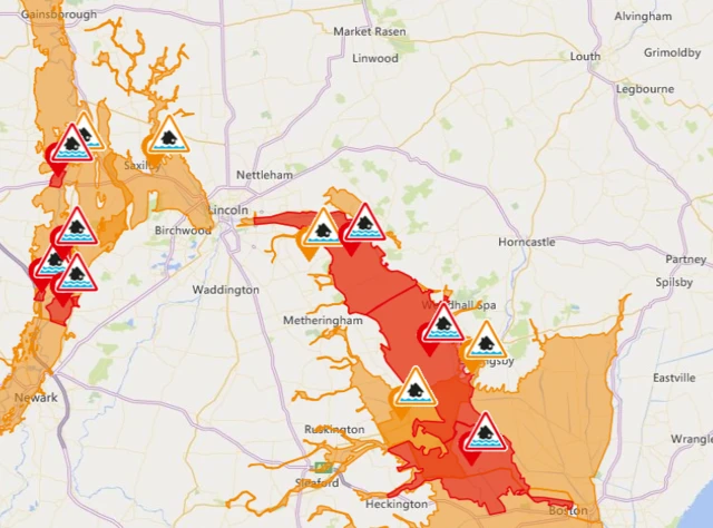 Flood Warnings Map