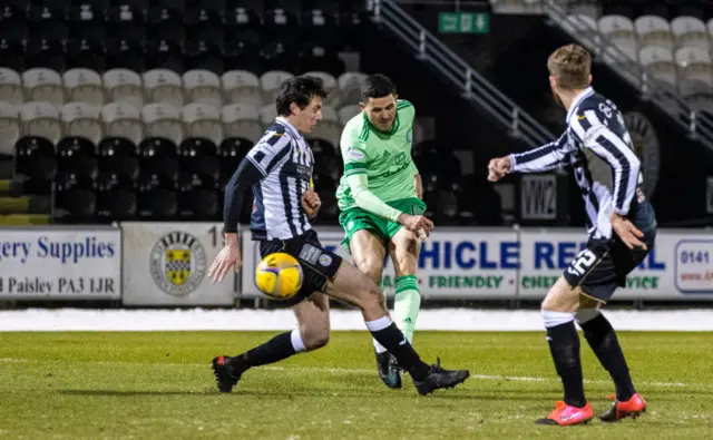 Celtic's Tom Rogic opens the scoring in Paisley