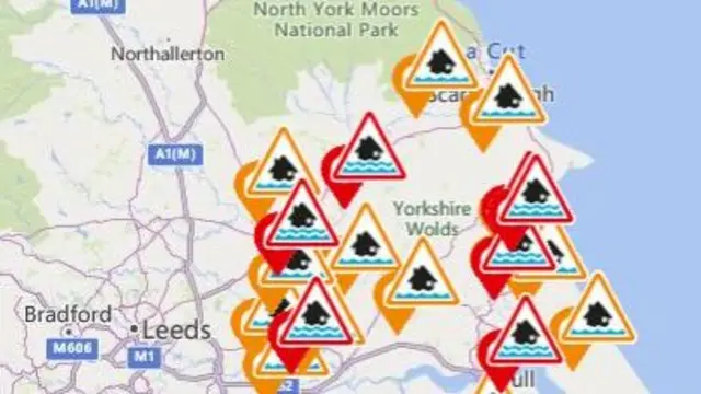 Flood warnings graphic