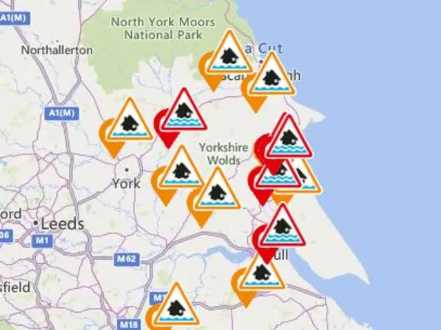 Flood warnings graphic