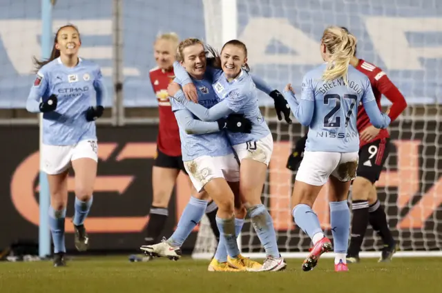 Manchester City celebrate