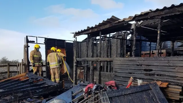 Stables fire