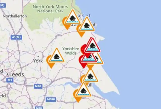 Flood warnings graphic